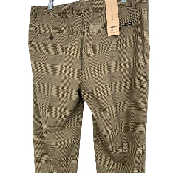 Scotch & Soda Mens Plaid Stretch Trousers 34/31 NWT $148 RP10239 Slim Tapered - Picture 8 of 13